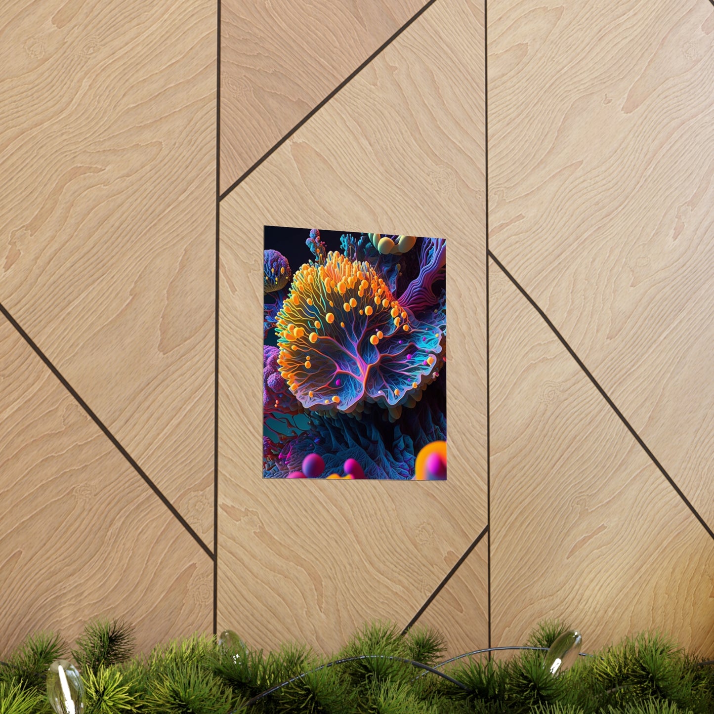 Premium Matte Vertical Posters Ocean Life Macro 1