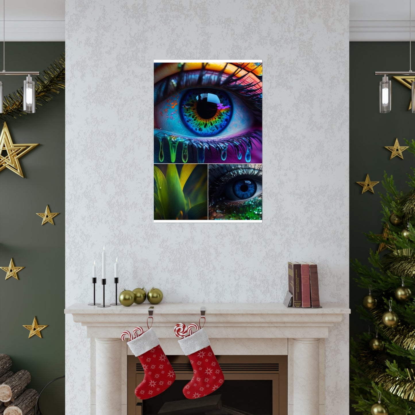 Premium Matte Vertical Posters Macro Eye Photo 2