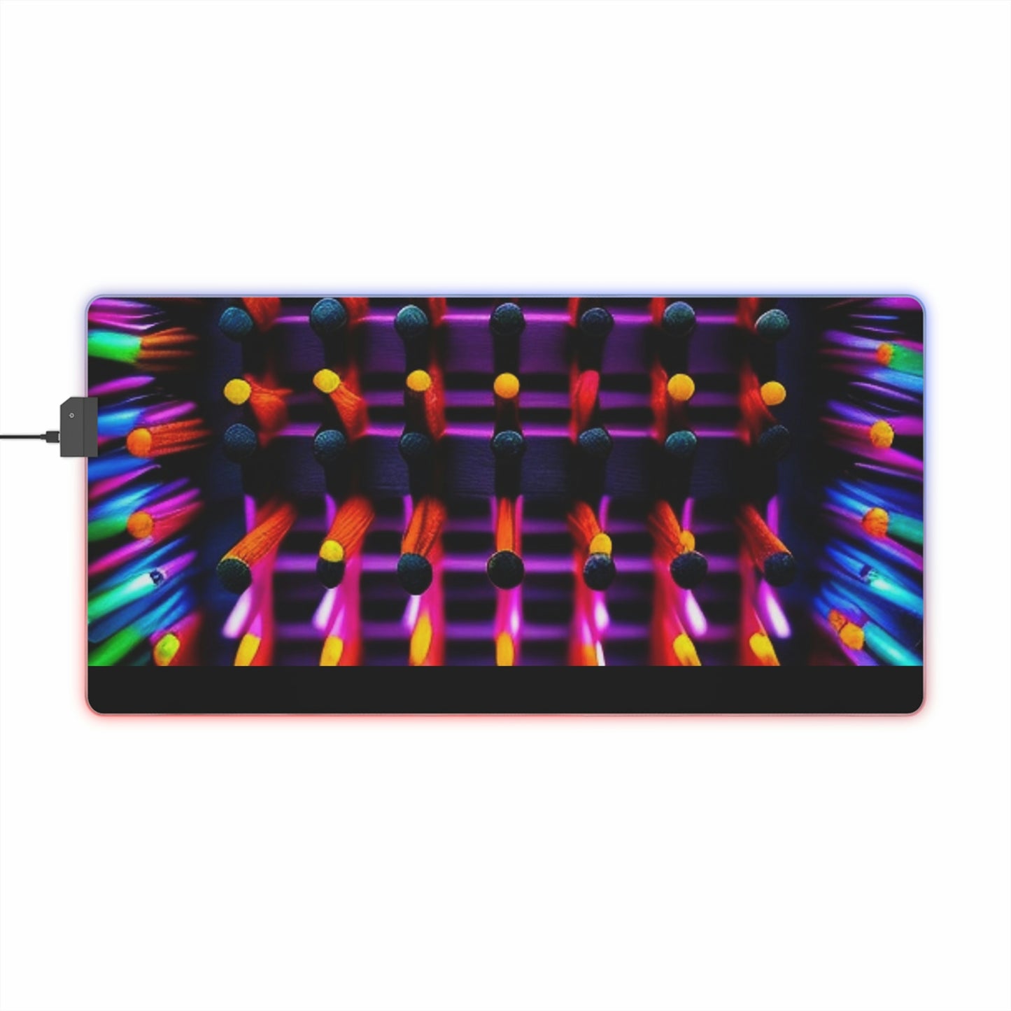 LED Gaming Mouse Pad Neon Square 2