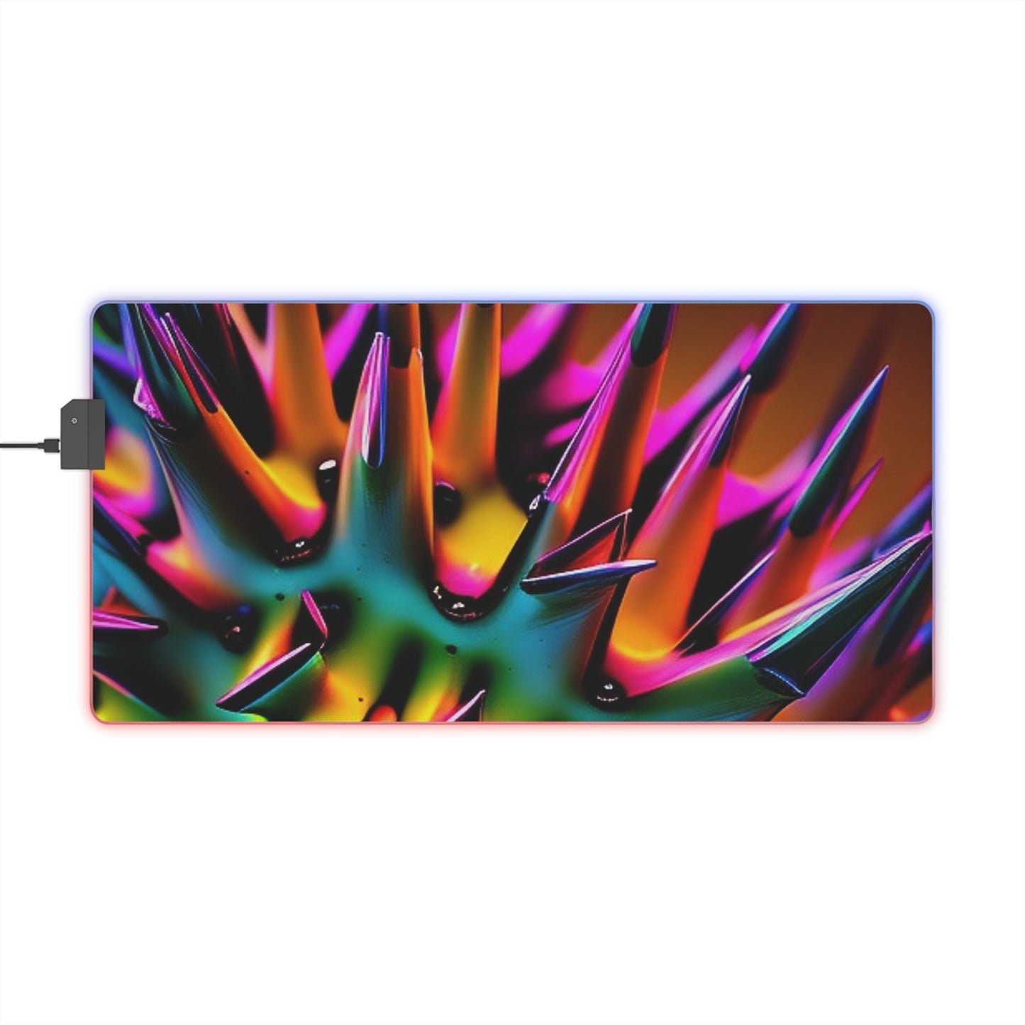 LED Gaming Mouse Pad Macro Neon Spike 3