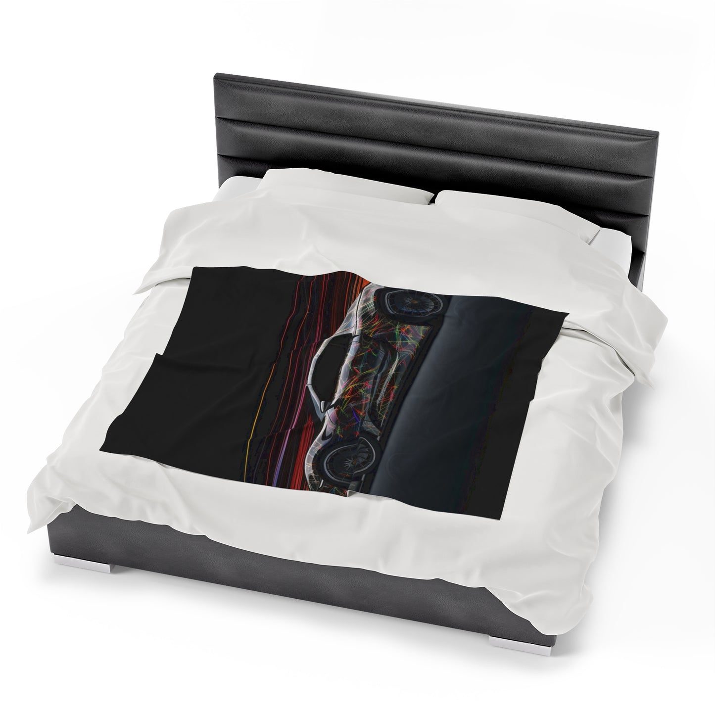 Velveteen Plush Blanket Porsche Line 4