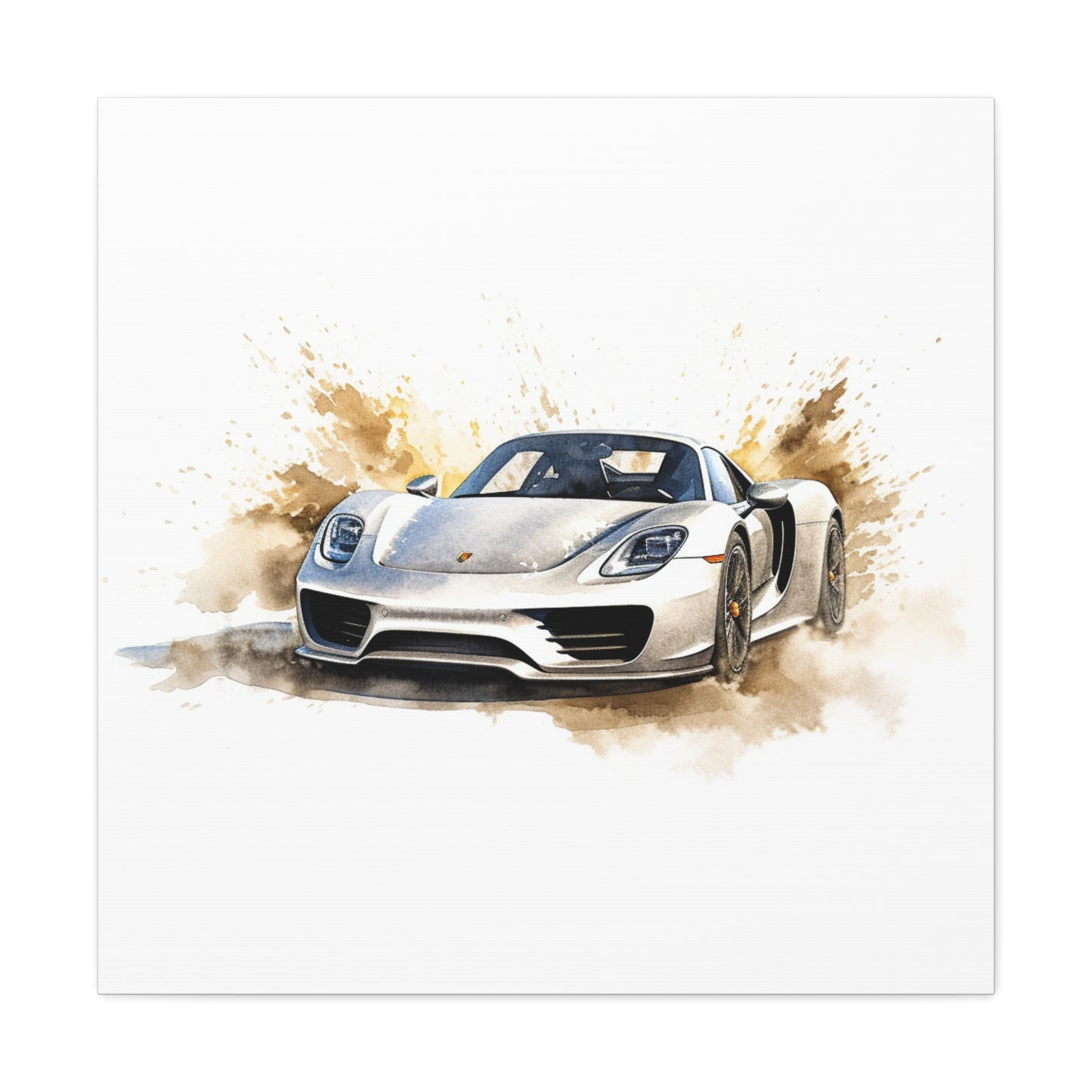 Canvas Gallery Wraps 918 Spyder with white background driving fast on water 2