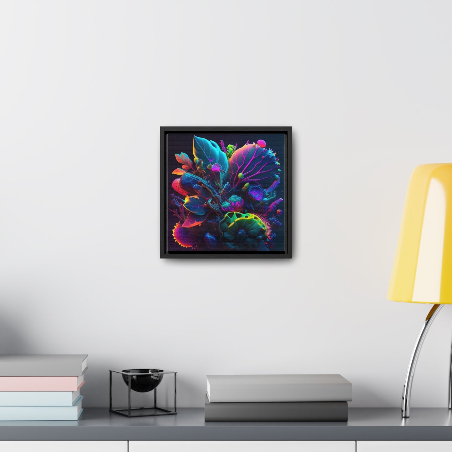 Gallery Canvas Wraps, Square Frame Macro Coral Reef 3