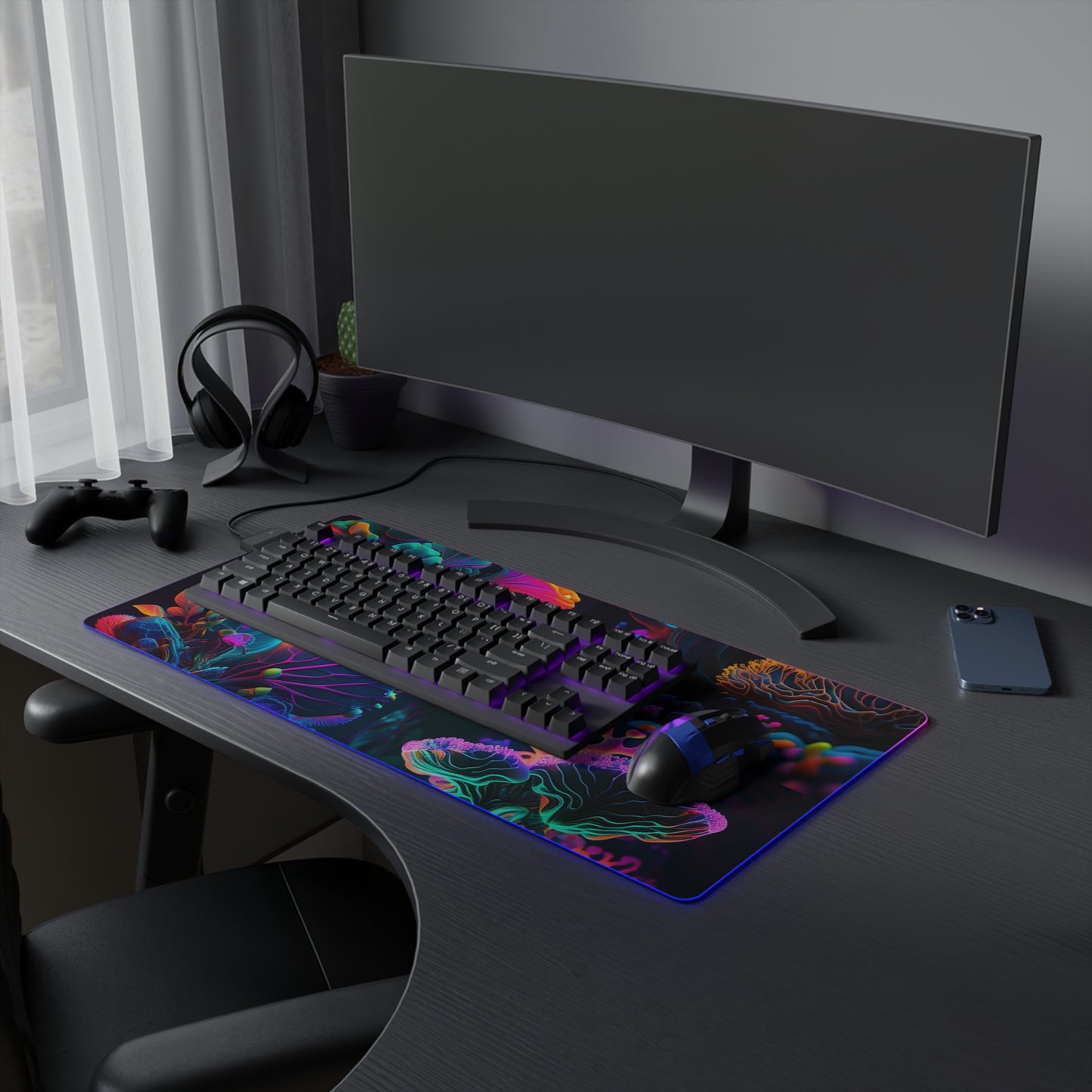 LED Gaming Mouse Pad Macro Coral Reef 5