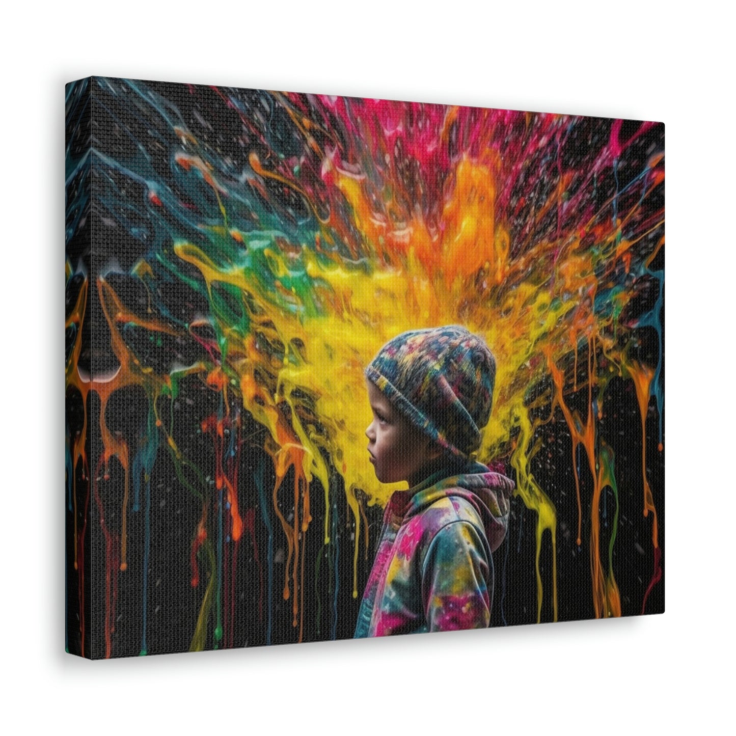 Canvas Gallery Wraps Kid Color Rain 3