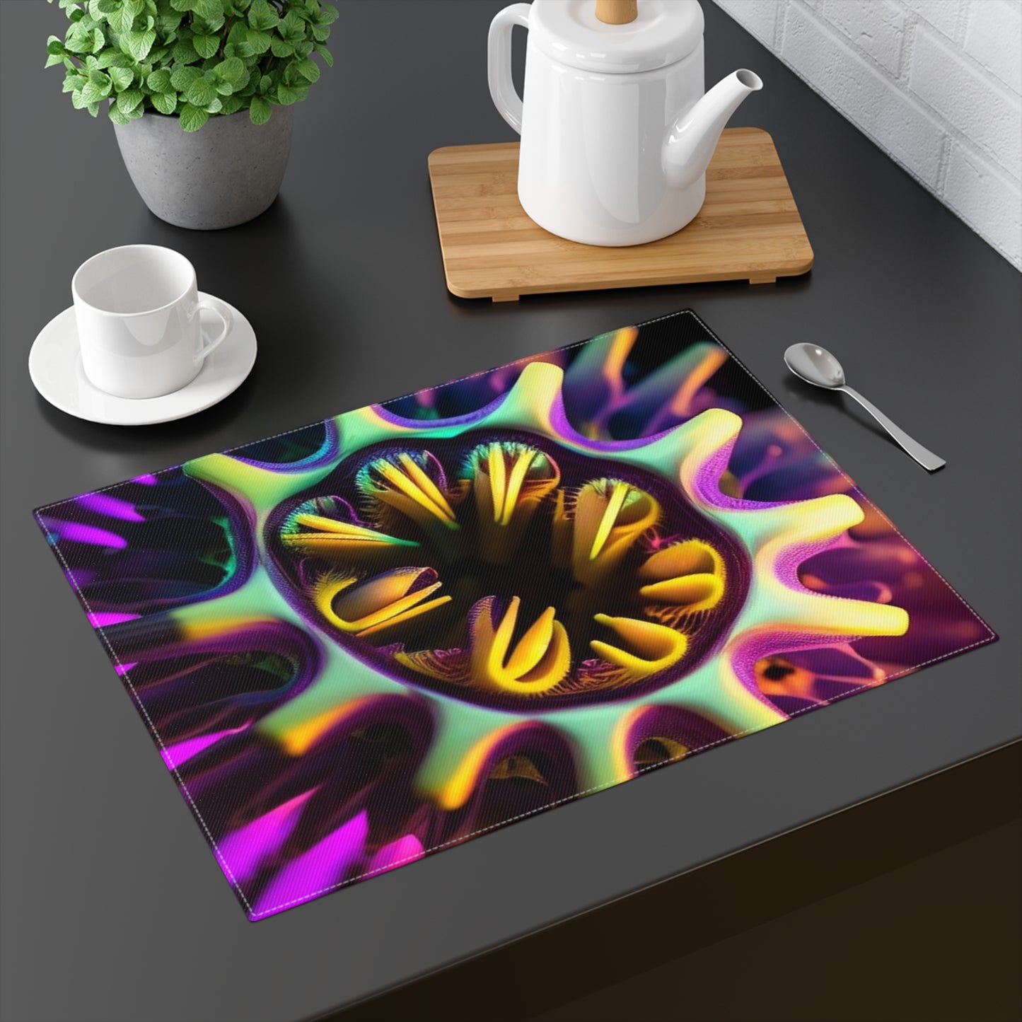 Placemat 1pc Neon Macro 2