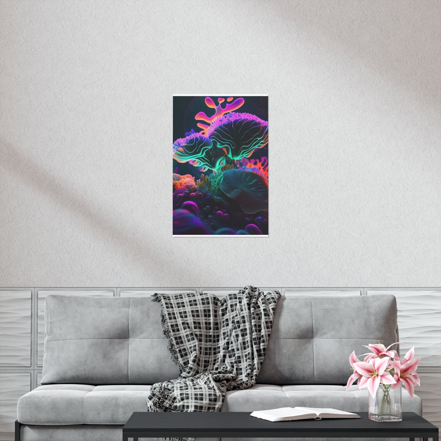 Premium Matte Vertical Posters Macro Coral Reef 4