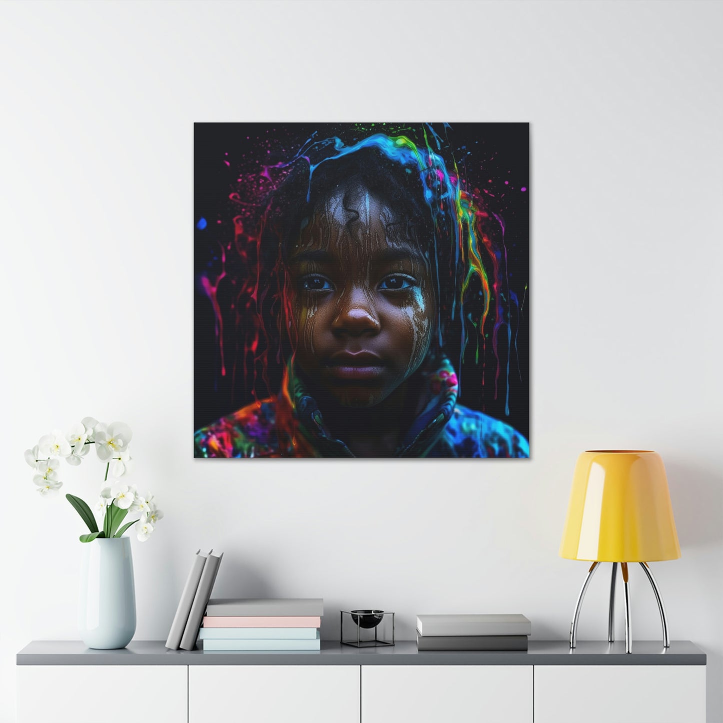 Canvas Gallery Wraps Kid Color Rain 4