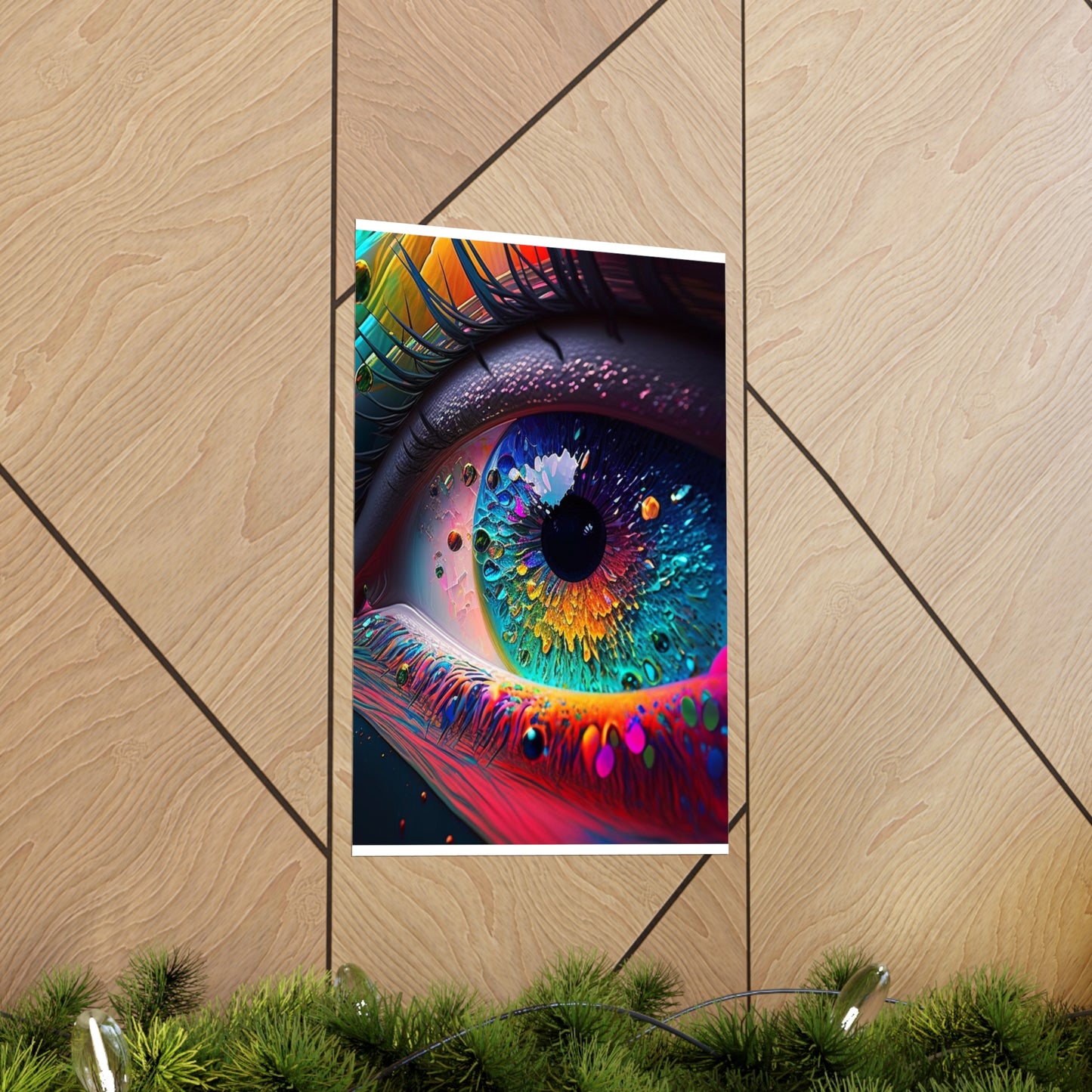 Premium Matte Vertical Posters Macro Eye Photo 3