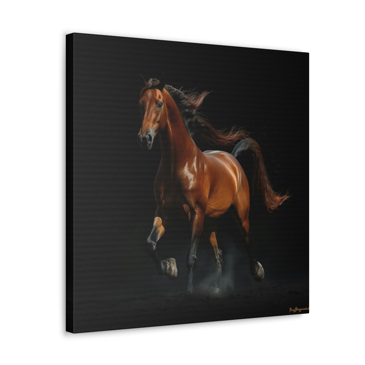 Canvas Gallery Wraps Horses smoke 1