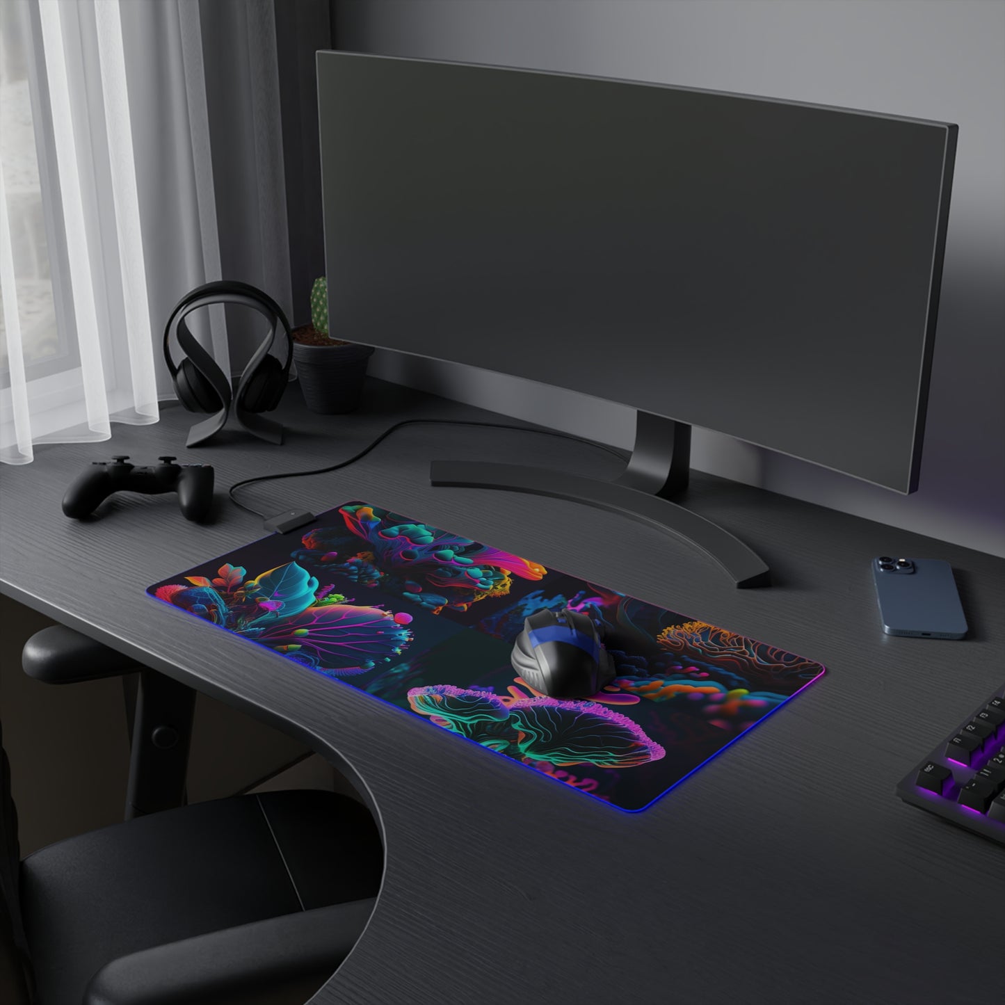 LED Gaming Mouse Pad Macro Coral Reef 5