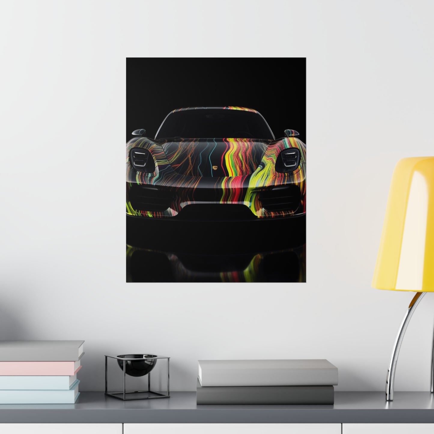 Premium Matte Vertical Posters Porsche Line 2