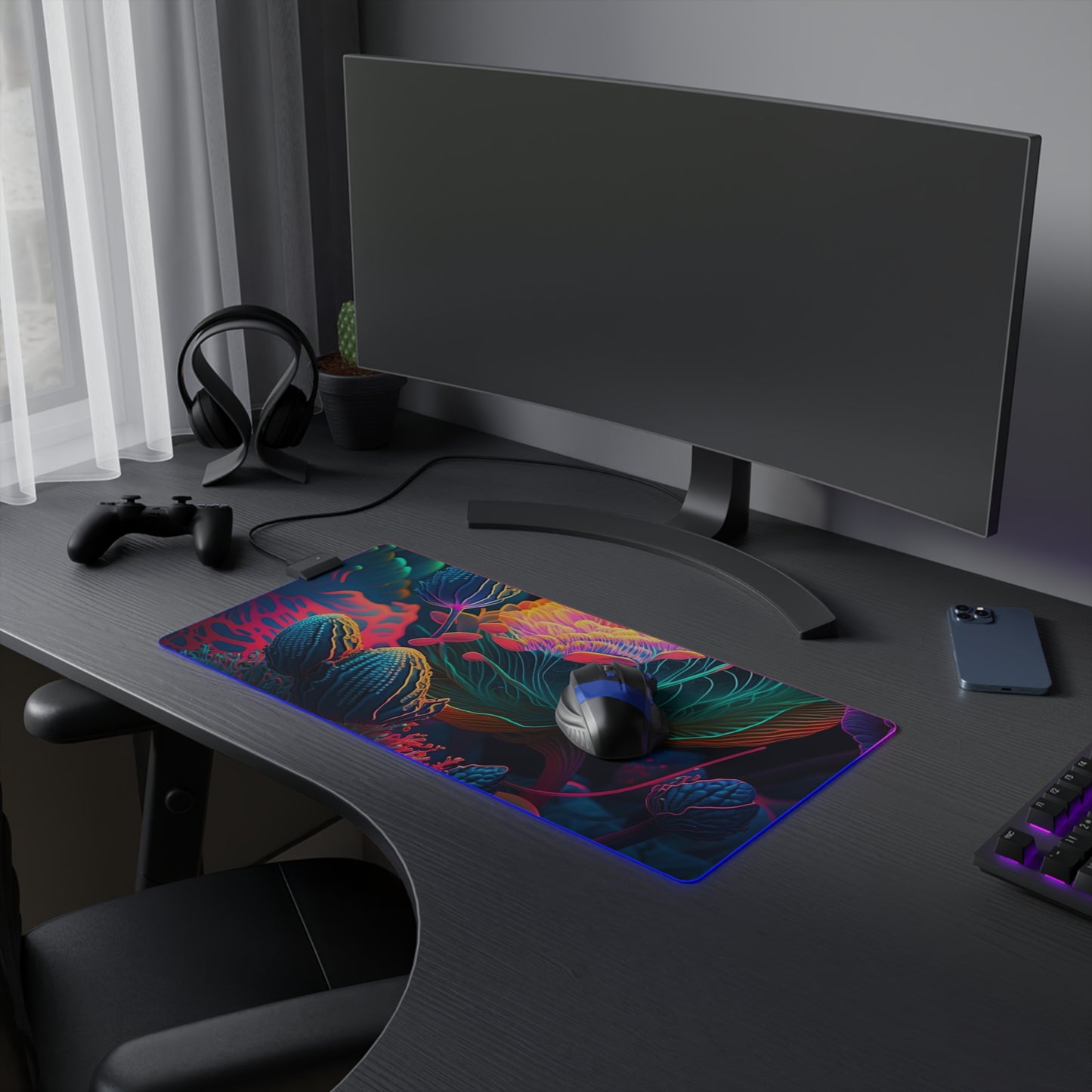 LED Gaming Mouse Pad Macro Sea Life 1