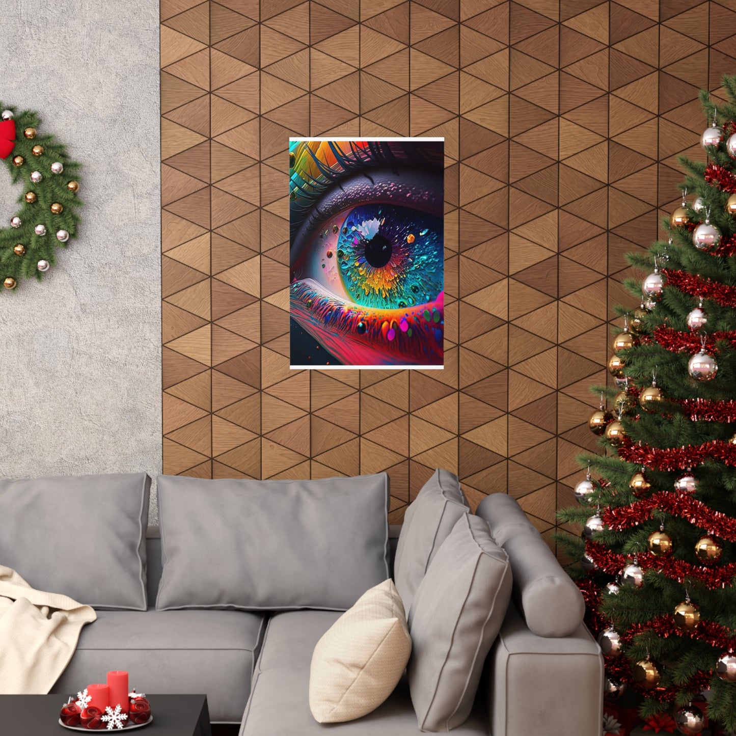 Premium Matte Vertical Posters Macro Eye Photo 3