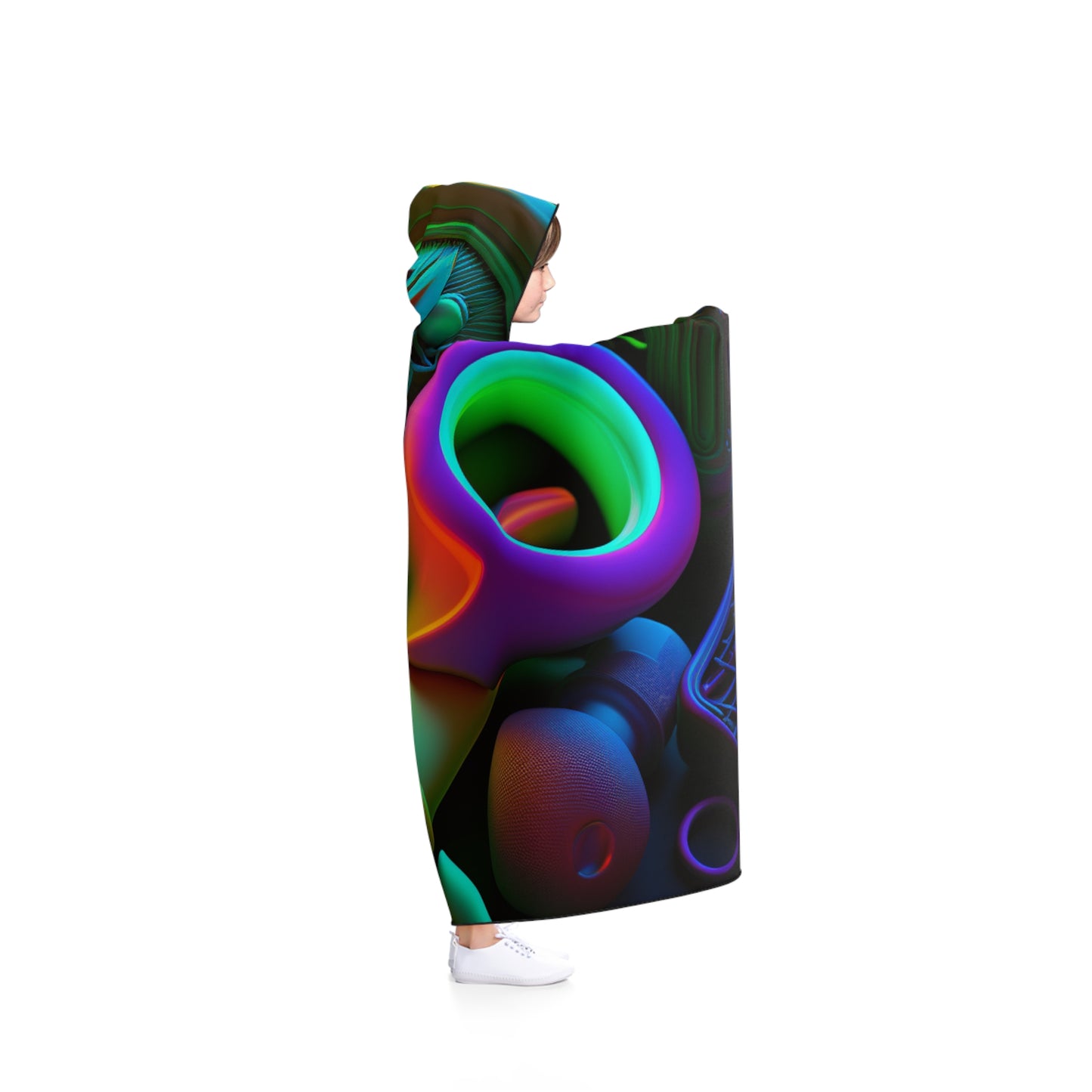 Hooded Blanket Neon Glow 2