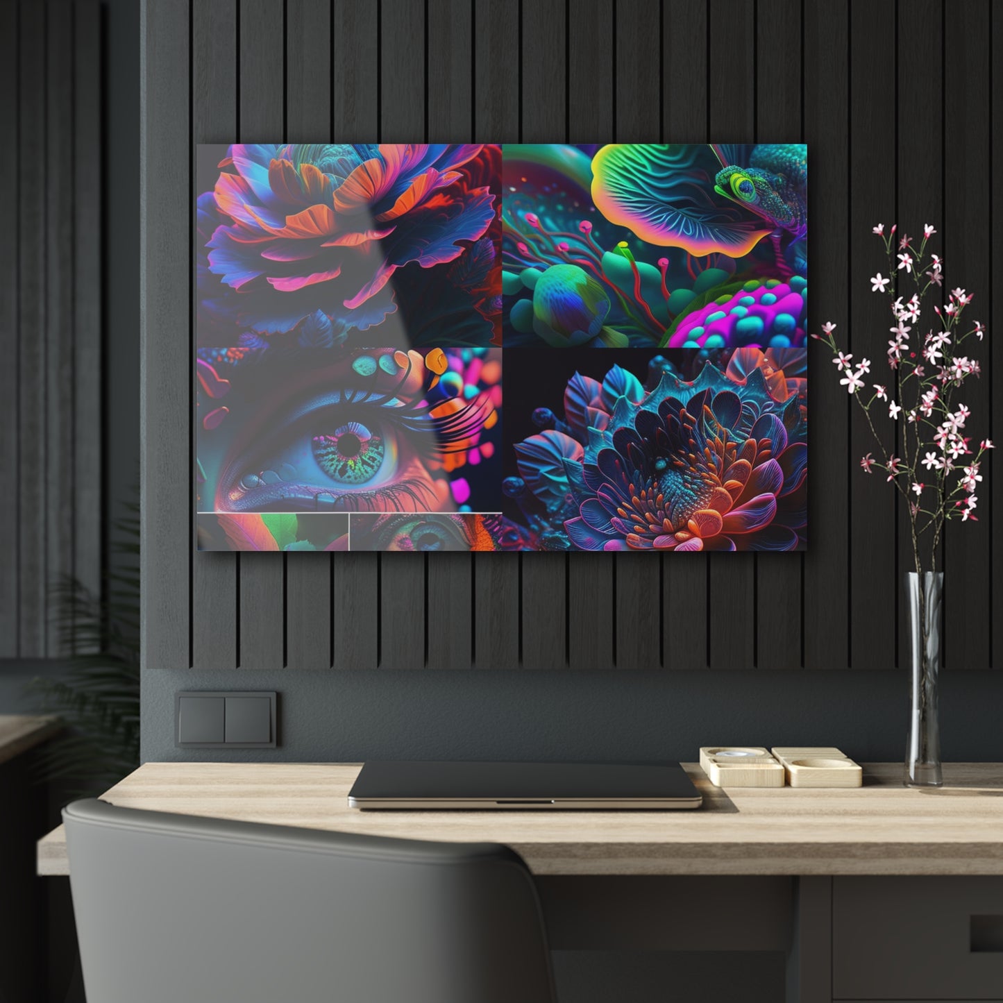 Acrylic Prints Neon Florescent Glow