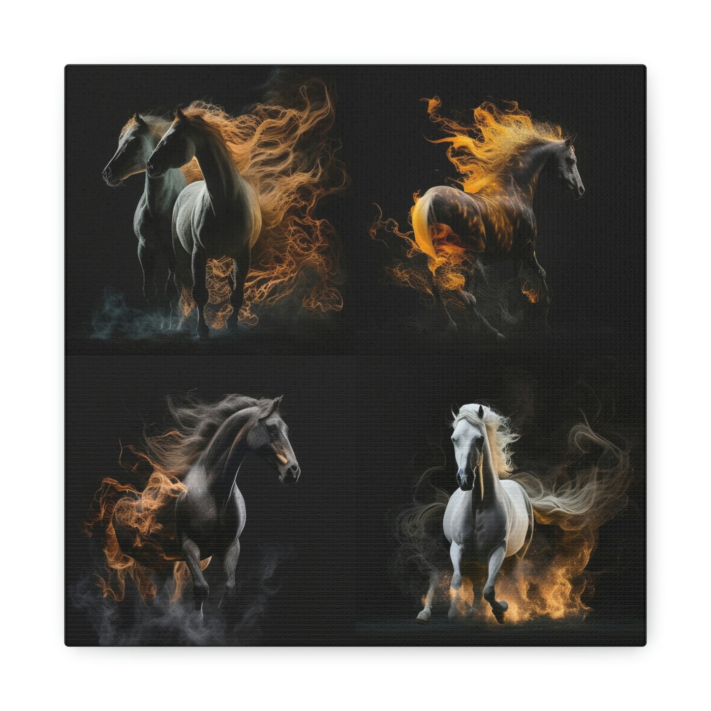 Canvas Gallery Wraps Fire Mane 4 Pack