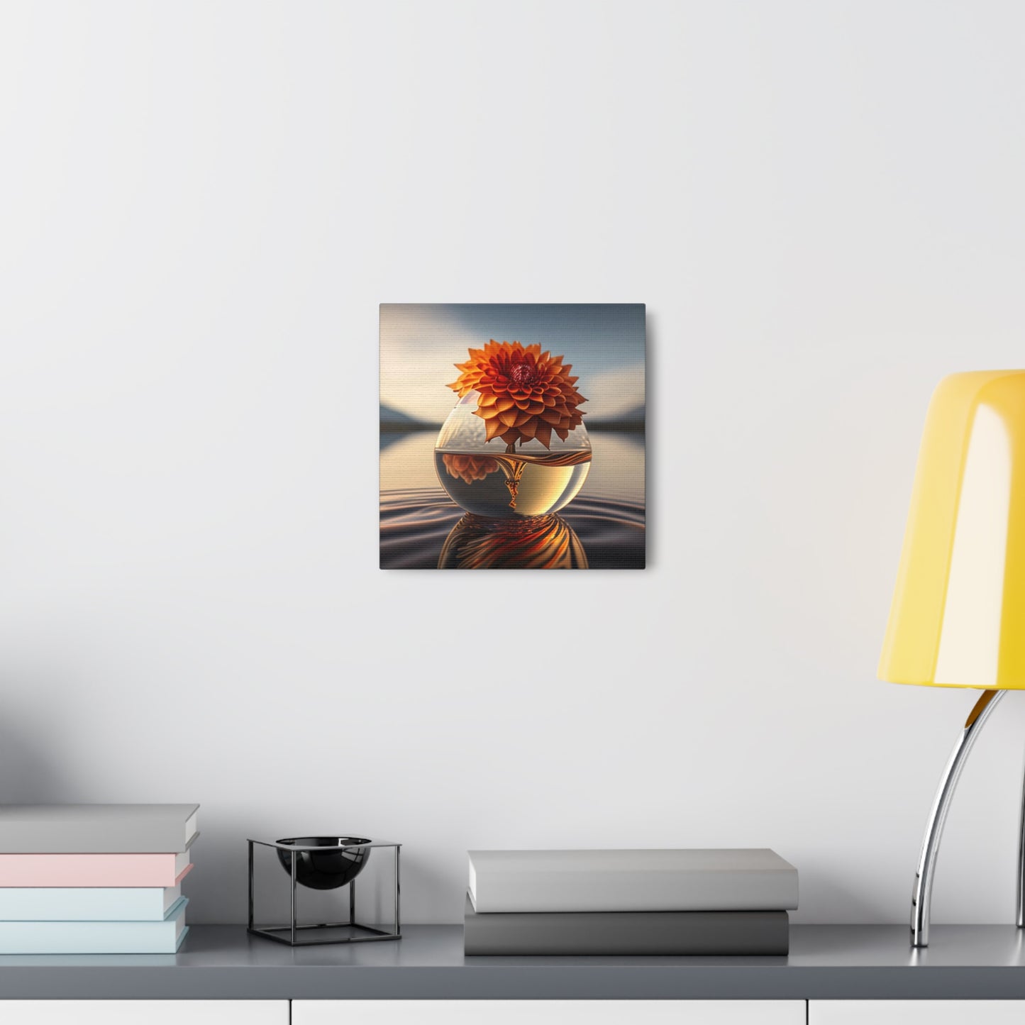 Canvas Gallery Wraps Dahlia Orange 1
