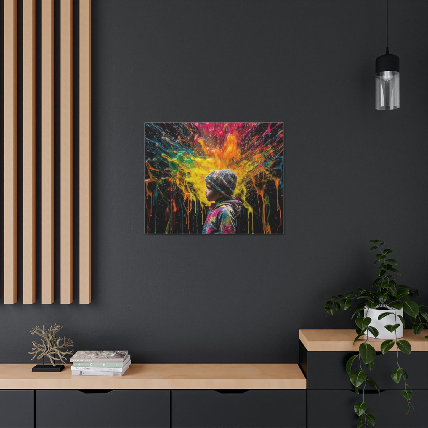 Canvas Gallery Wraps Kid Color Rain 3