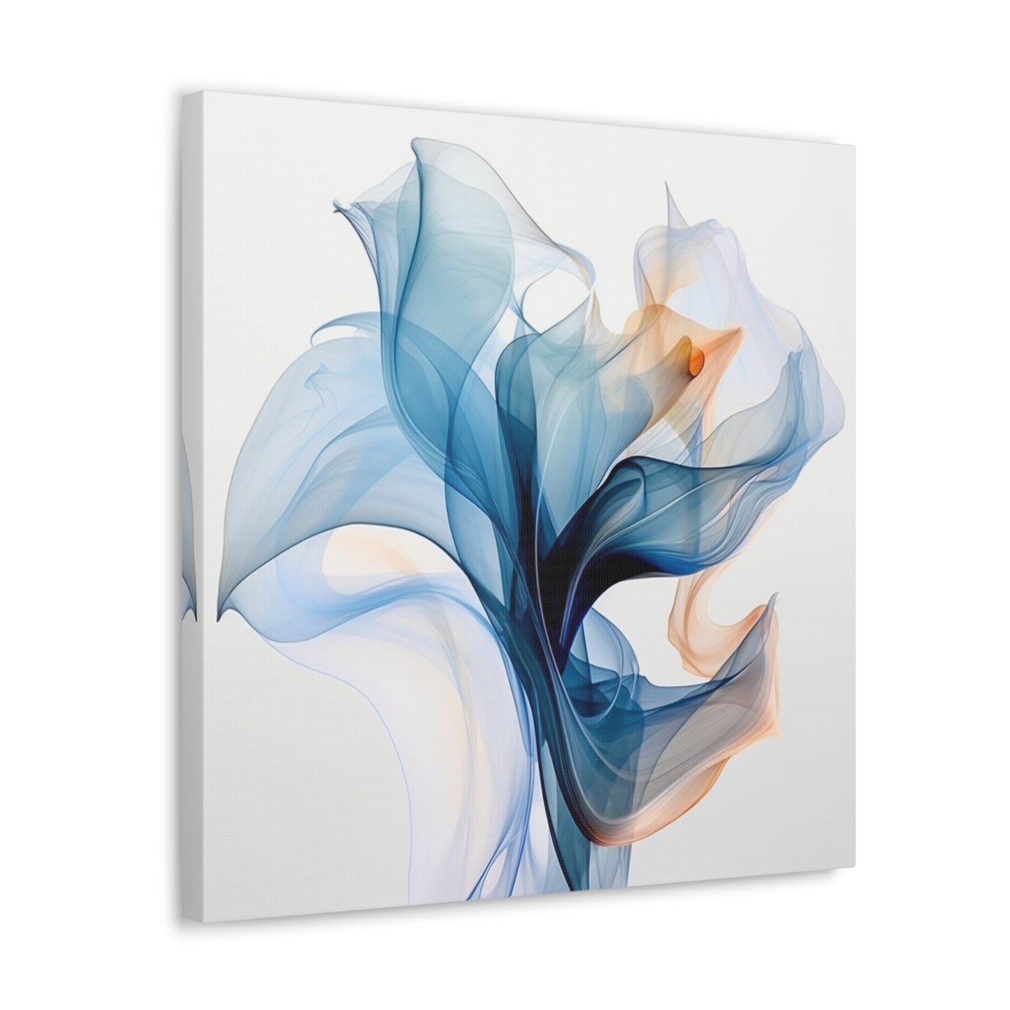 Canvas Gallery Wraps Blue Tluip Abstract 3