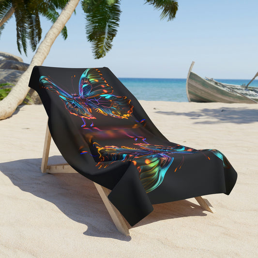 Beach Towel Butterfly Color Neon 2