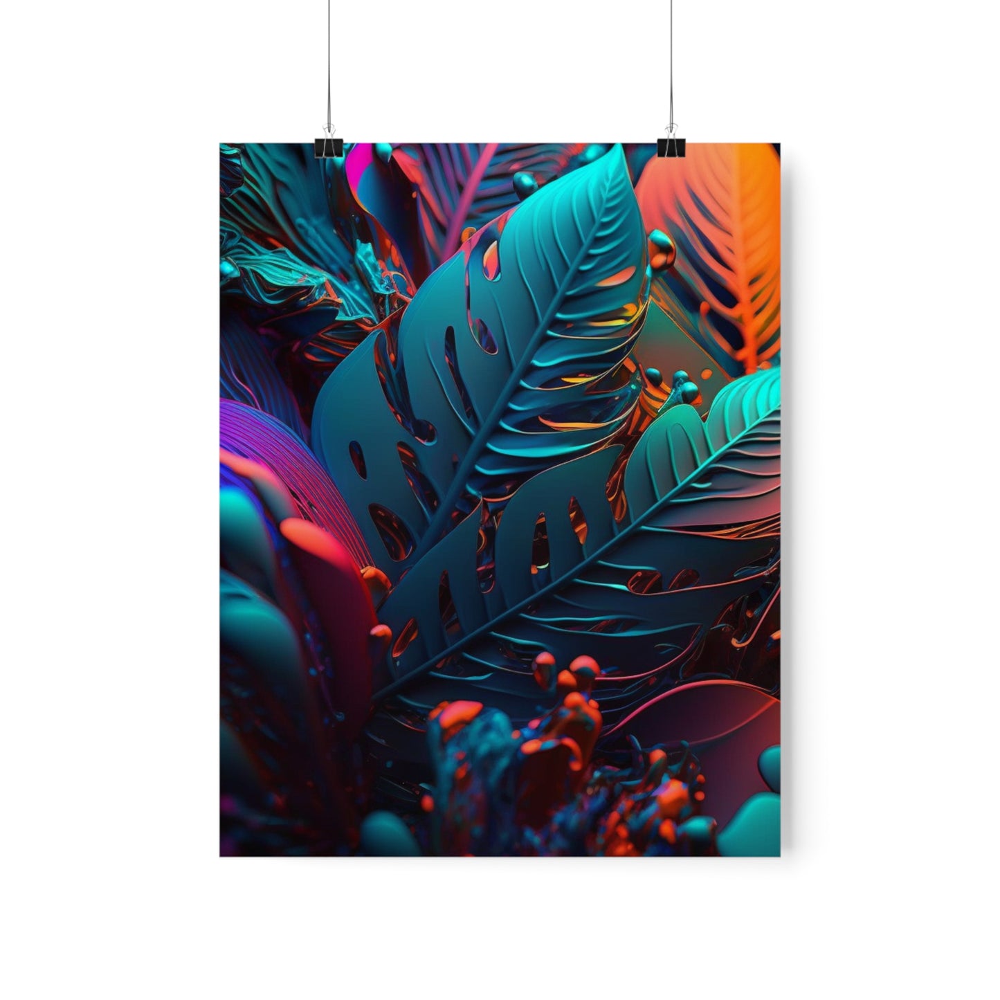 Premium Matte Vertical Posters Macro Florescent 1