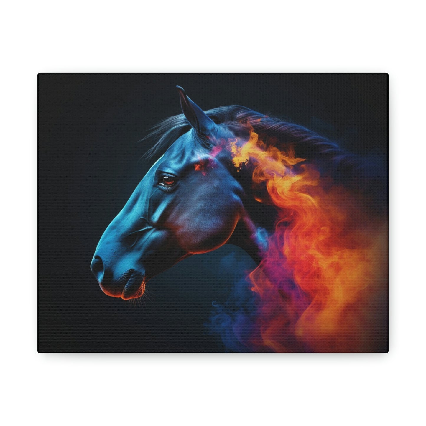 Canvas Gallery Wraps Neon Horses 4