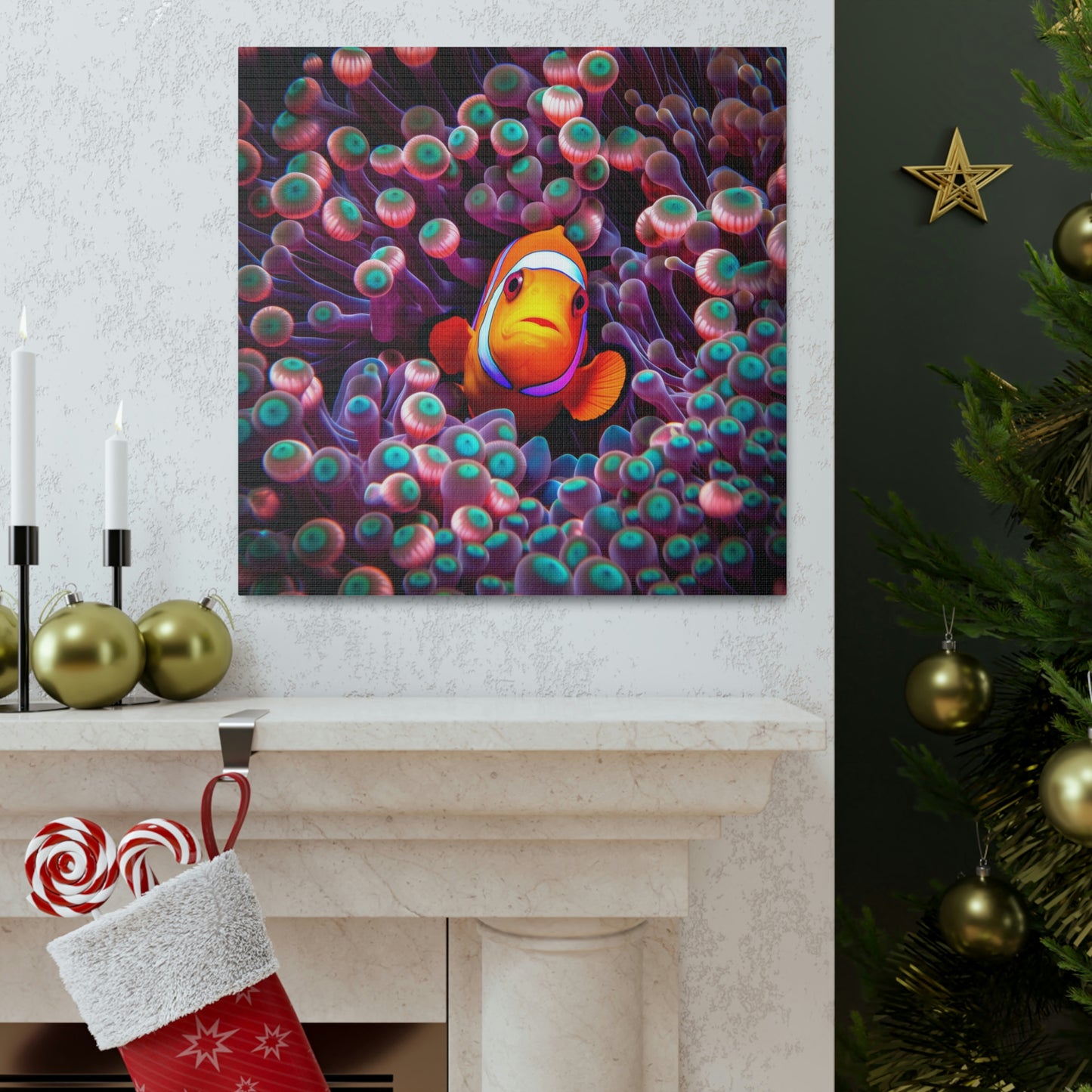 Canvas Gallery Wraps Clown Fish 4