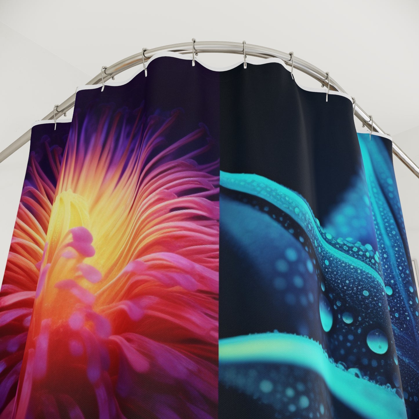 Polyester Shower Curtain Macro Life Photo 2