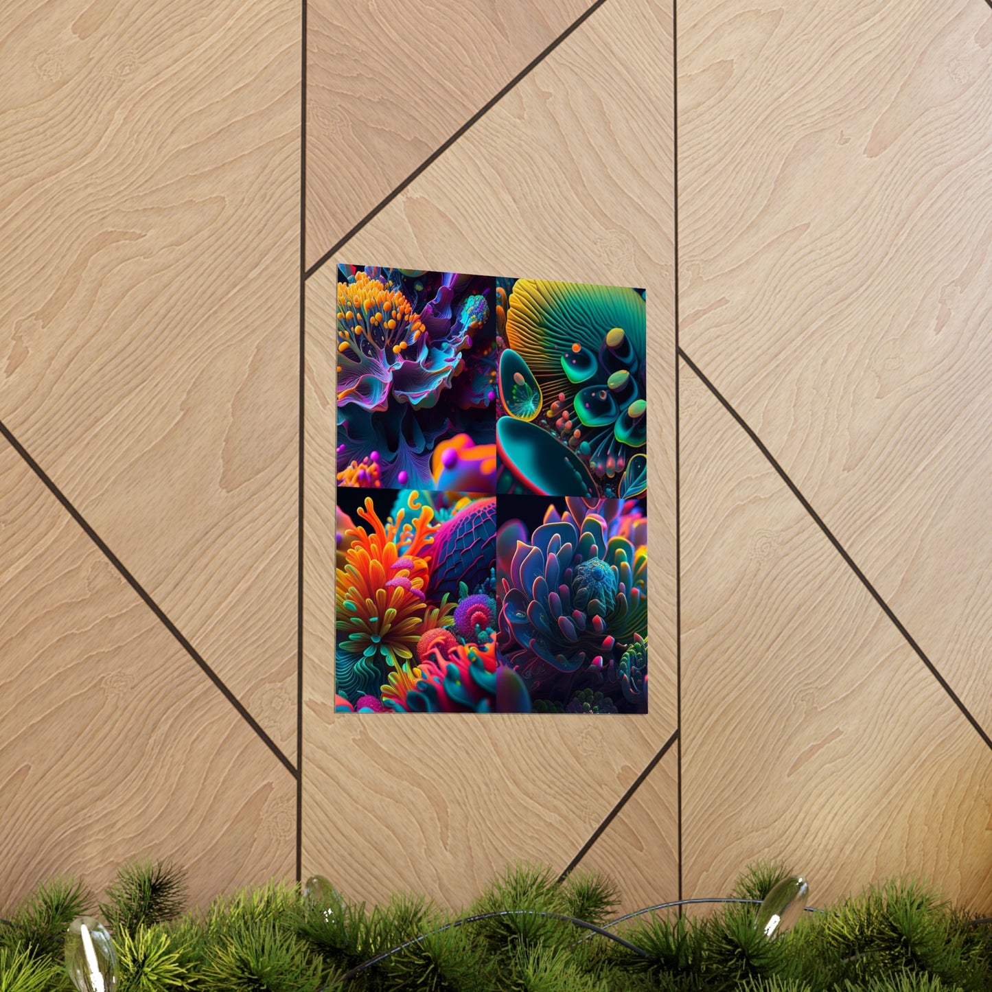 Premium Matte Vertical Posters Ocean Life Macro 5