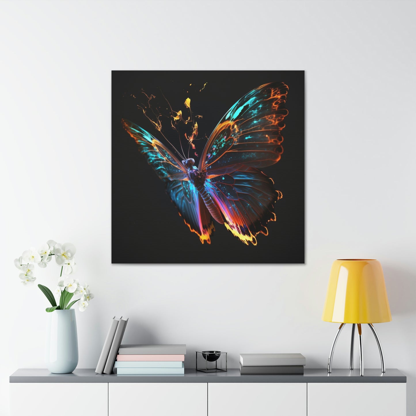 Butterfly glow neon