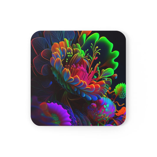 Cork Back Coaster Macro Florescent 2