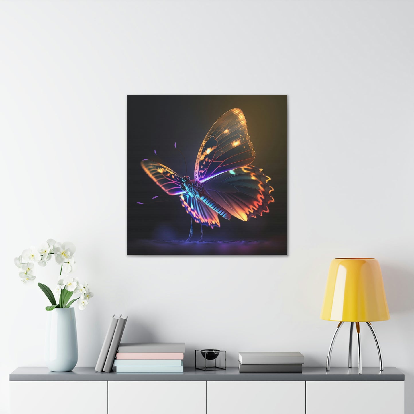 Butterfly neon glow