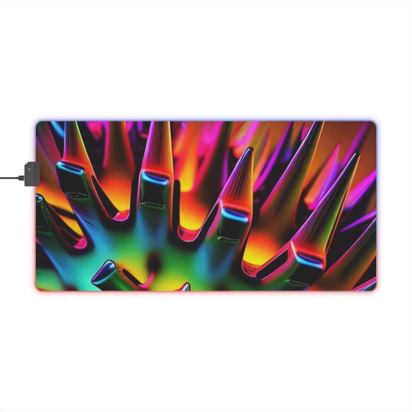 LED Gaming Mouse Pad Macro Neon Spike 2