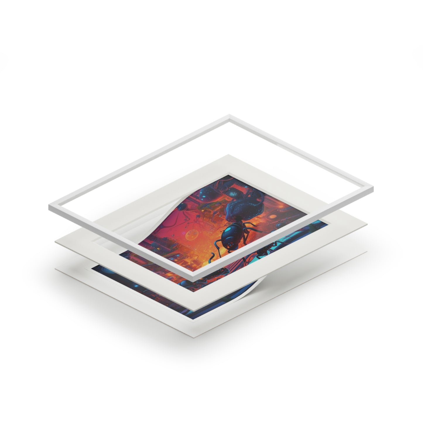 Fine Art Prints (Passepartout Paper Frame) Ants Home 2