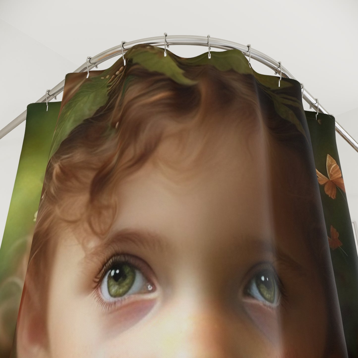 Polyester Shower Curtain fairy 3 year old
