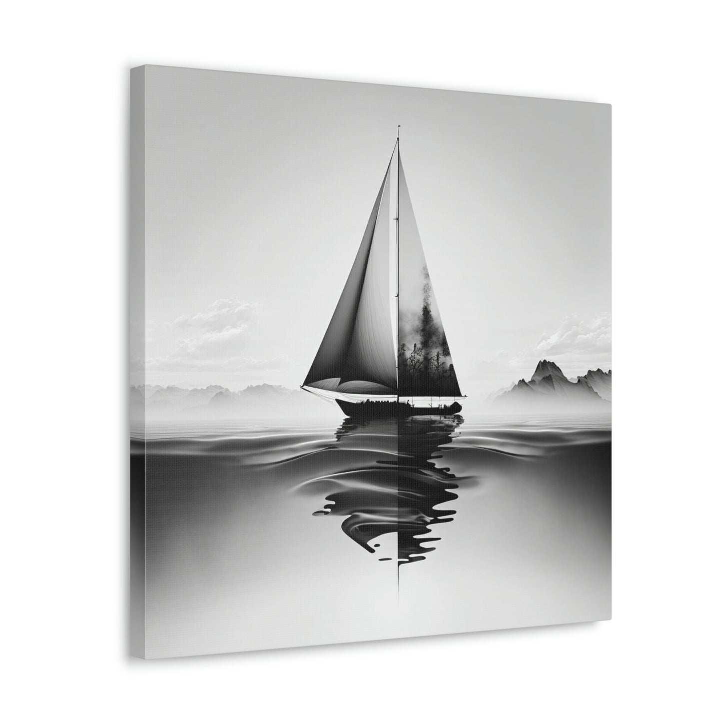 Black and white Sailboat 3