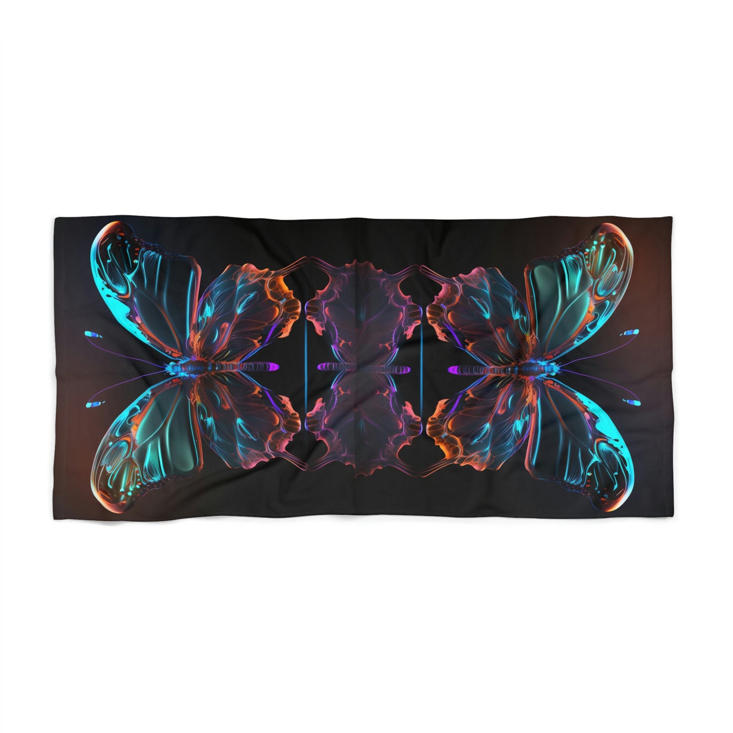Beach Towel Butterfly Color Neon 1