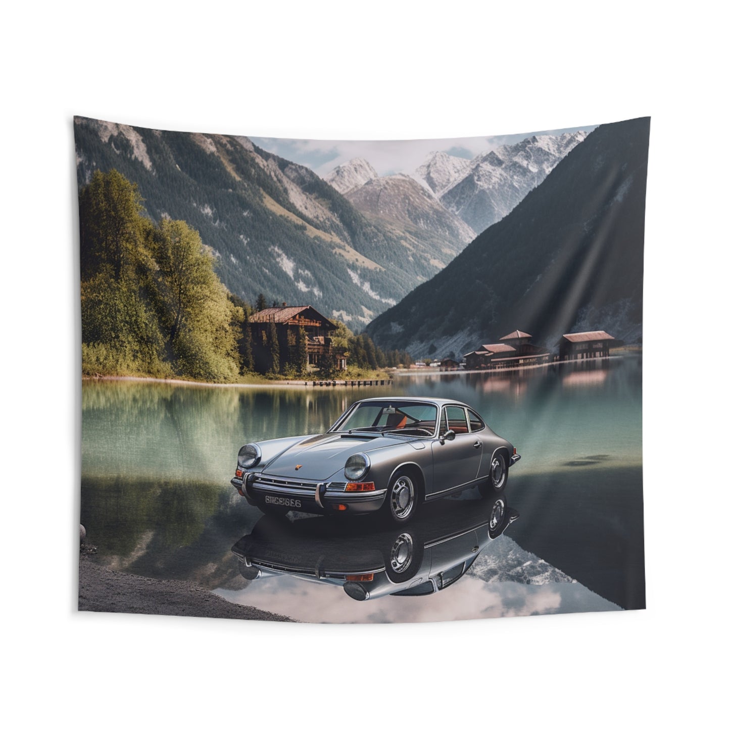 Indoor Wall Tapestries Porsche Lake 2