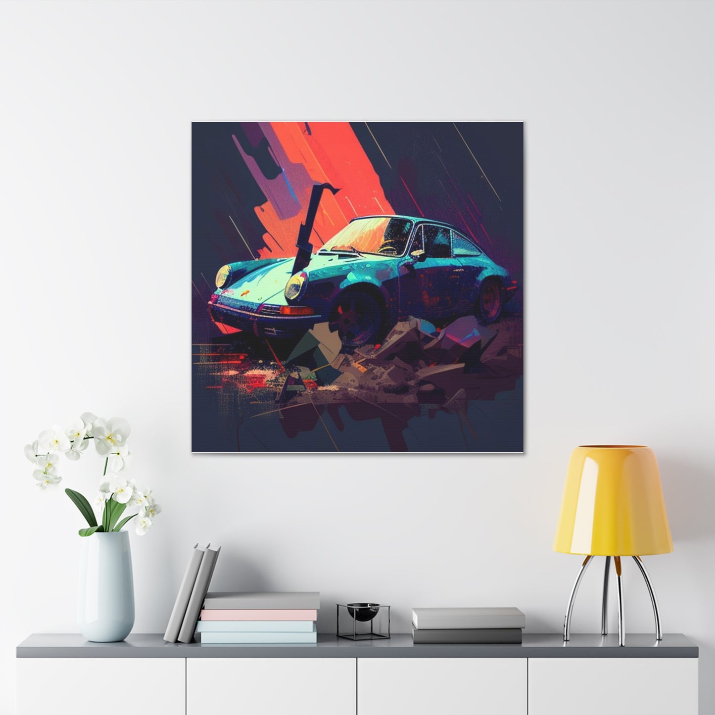 Canvas Gallery Wraps Porsche Abstract 2