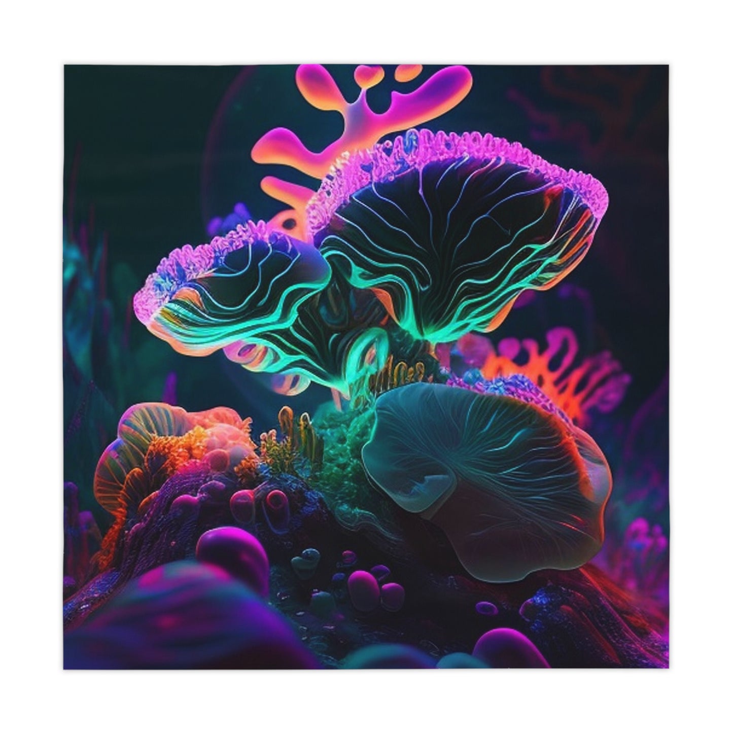 Tablecloth Macro Coral Reef 4