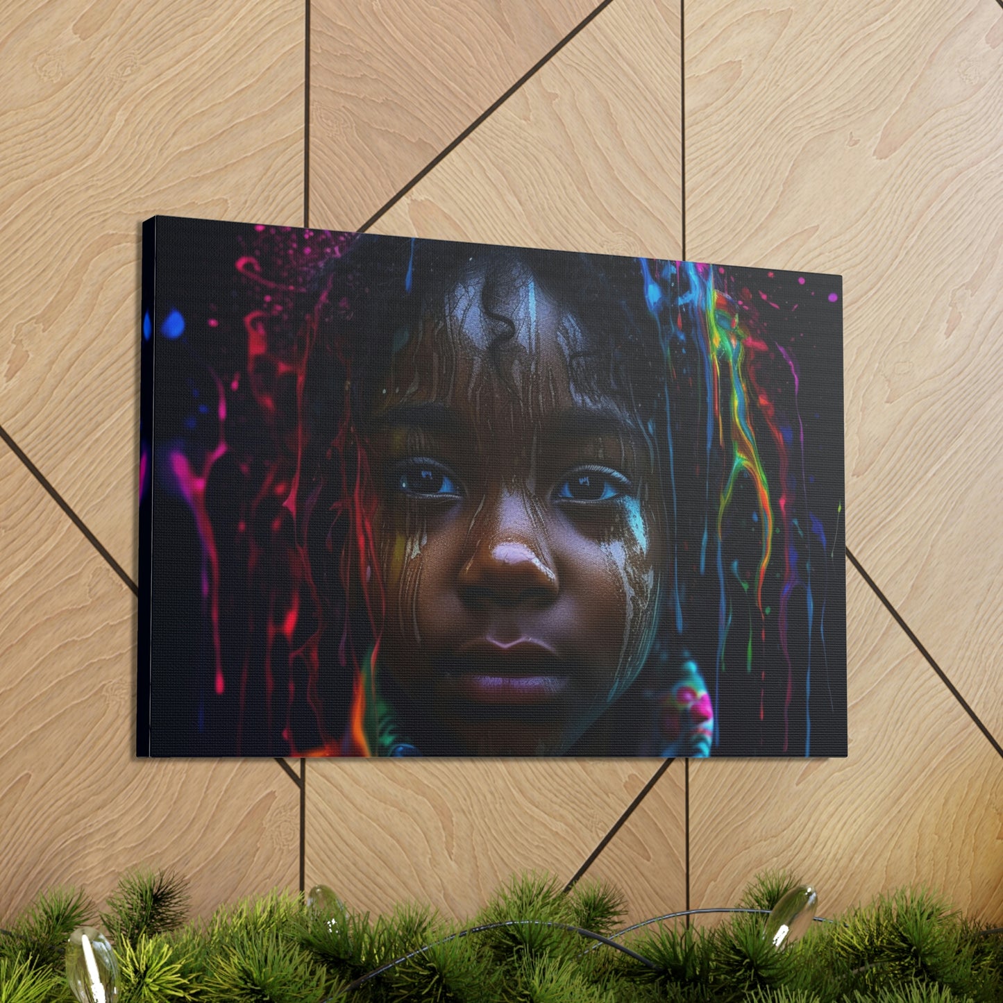 Canvas Gallery Wraps Kid Color Rain 4