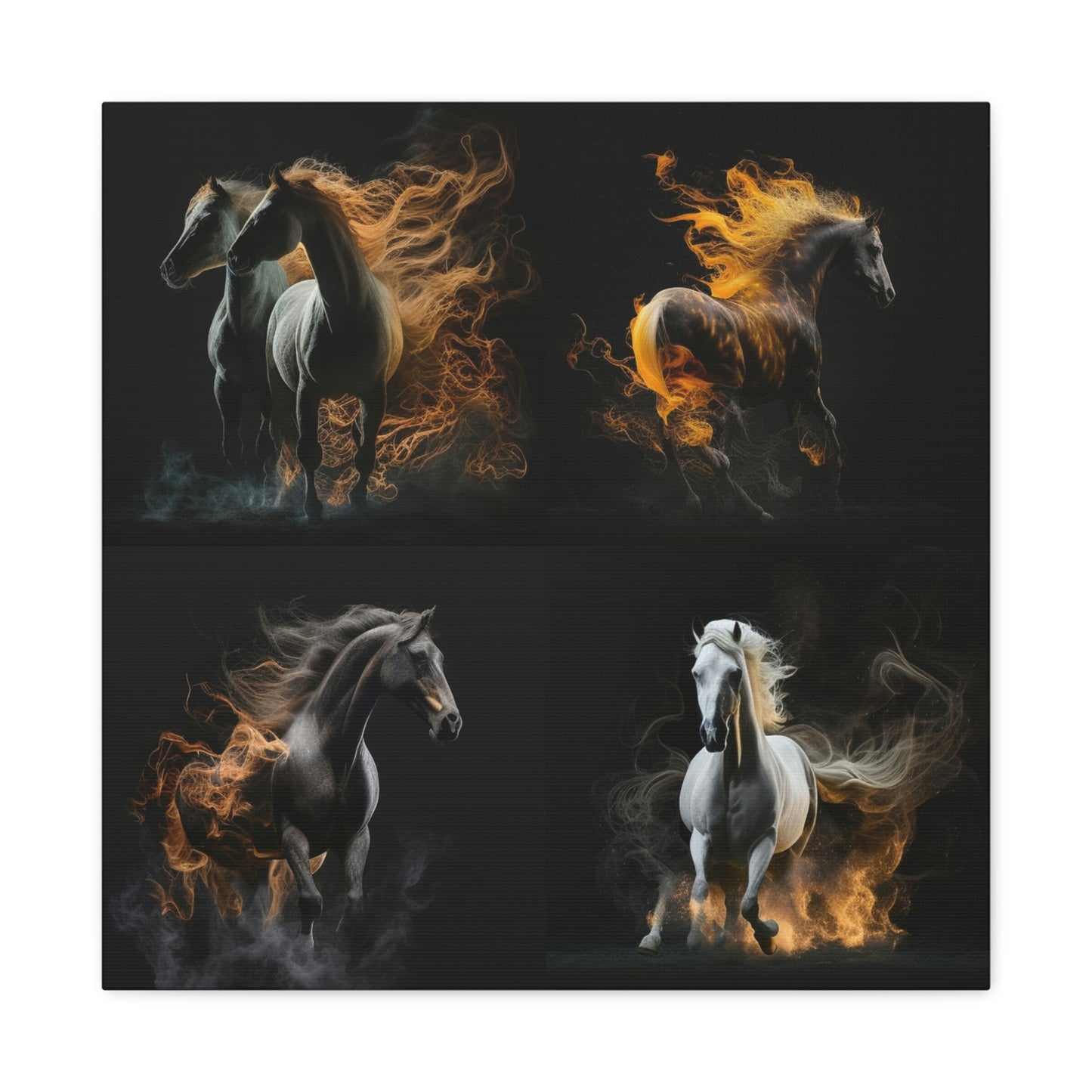 Canvas Gallery Wraps Fire Mane 4 Pack