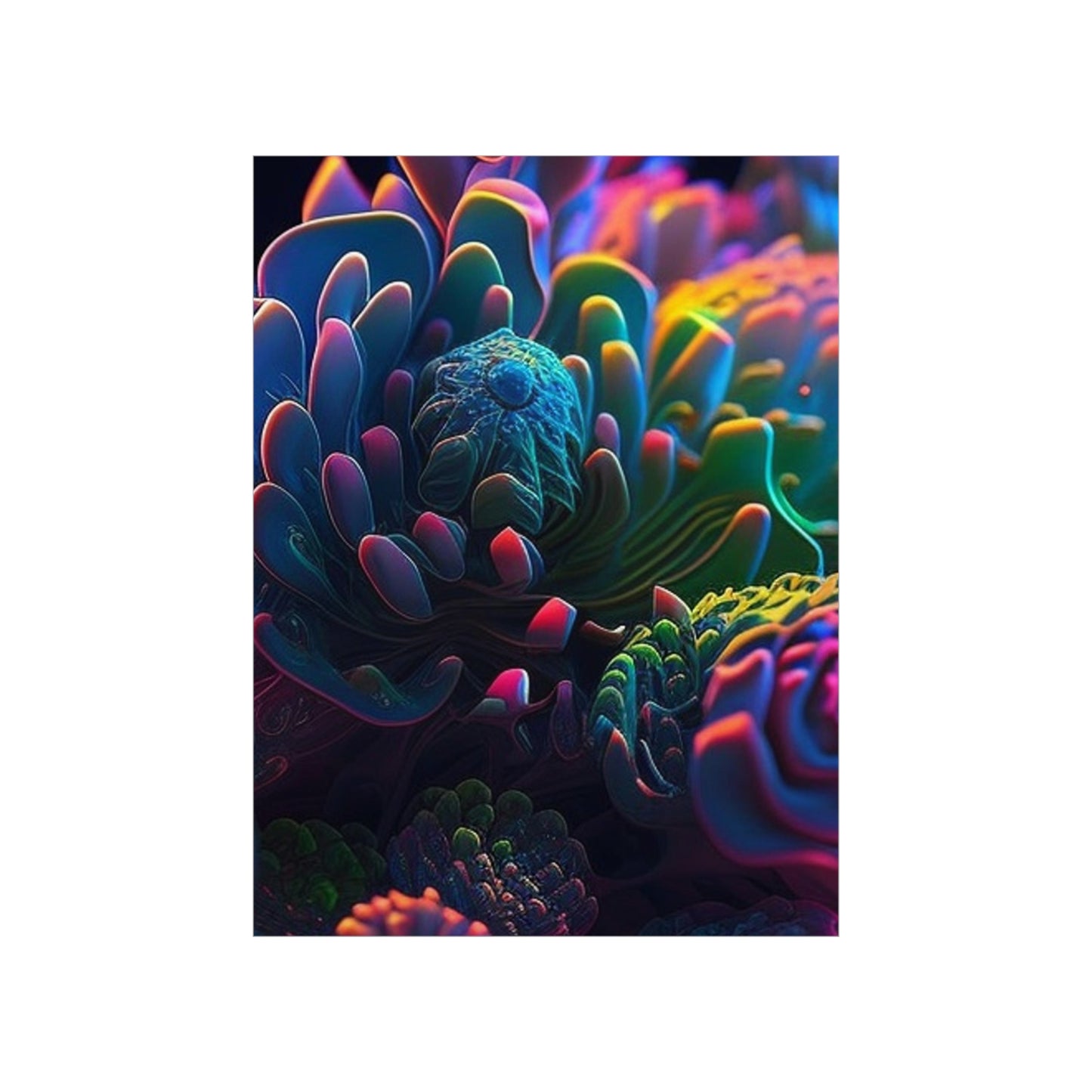 Premium Matte Vertical Posters Ocean Life Macro 4