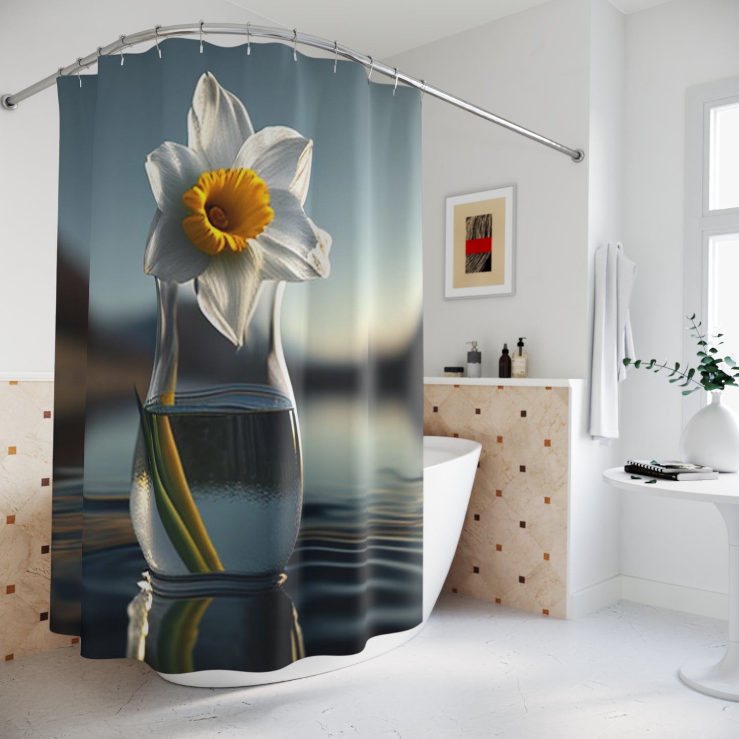 Polyester Shower Curtain Daffodil 3