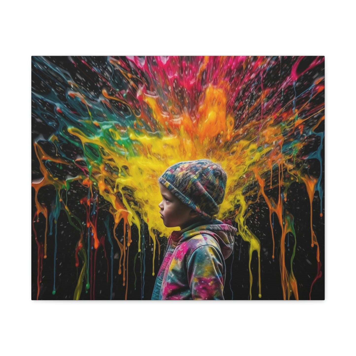 Canvas Gallery Wraps Kid Color Rain 3