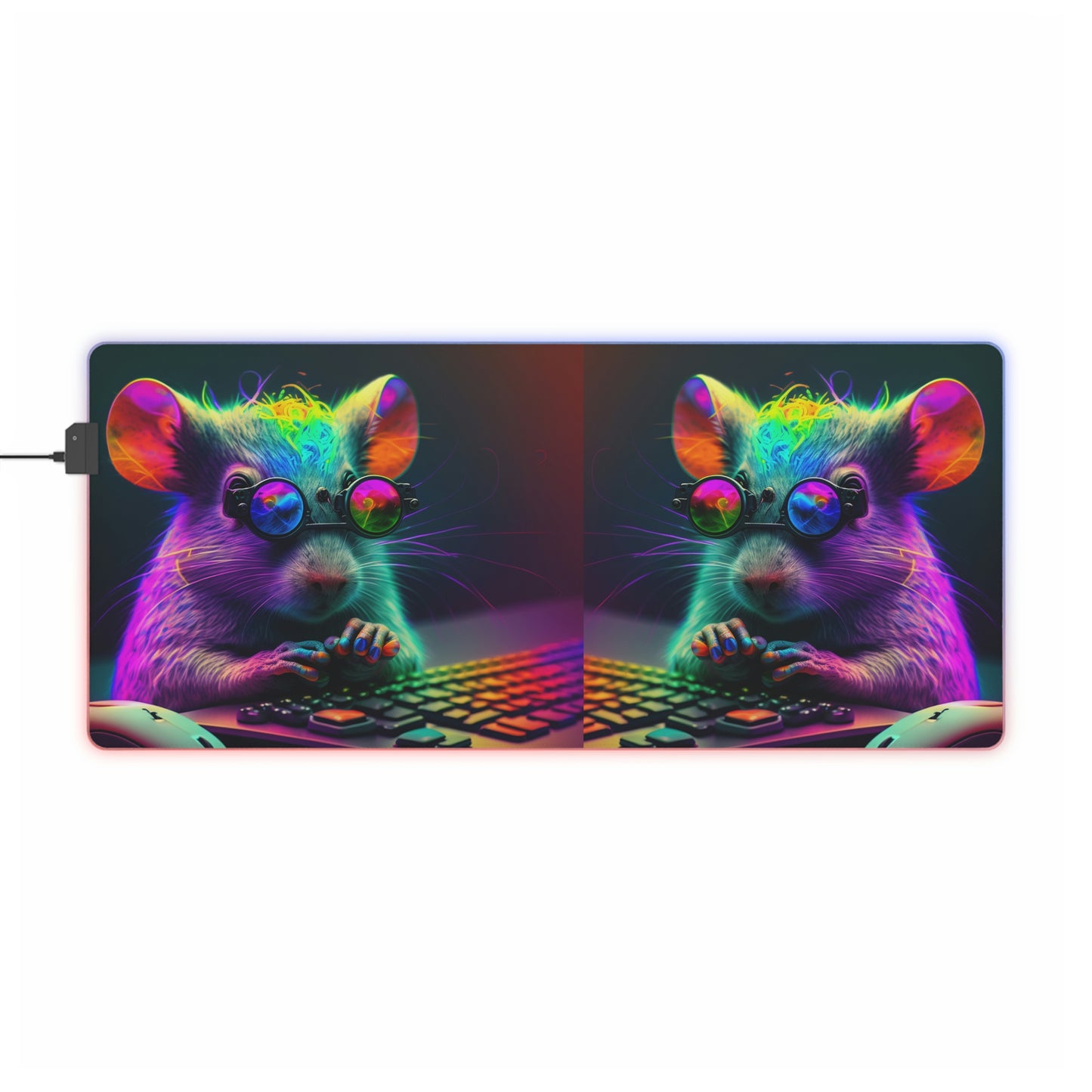 LED Gaming Mouse Pad Neon Mouse 4