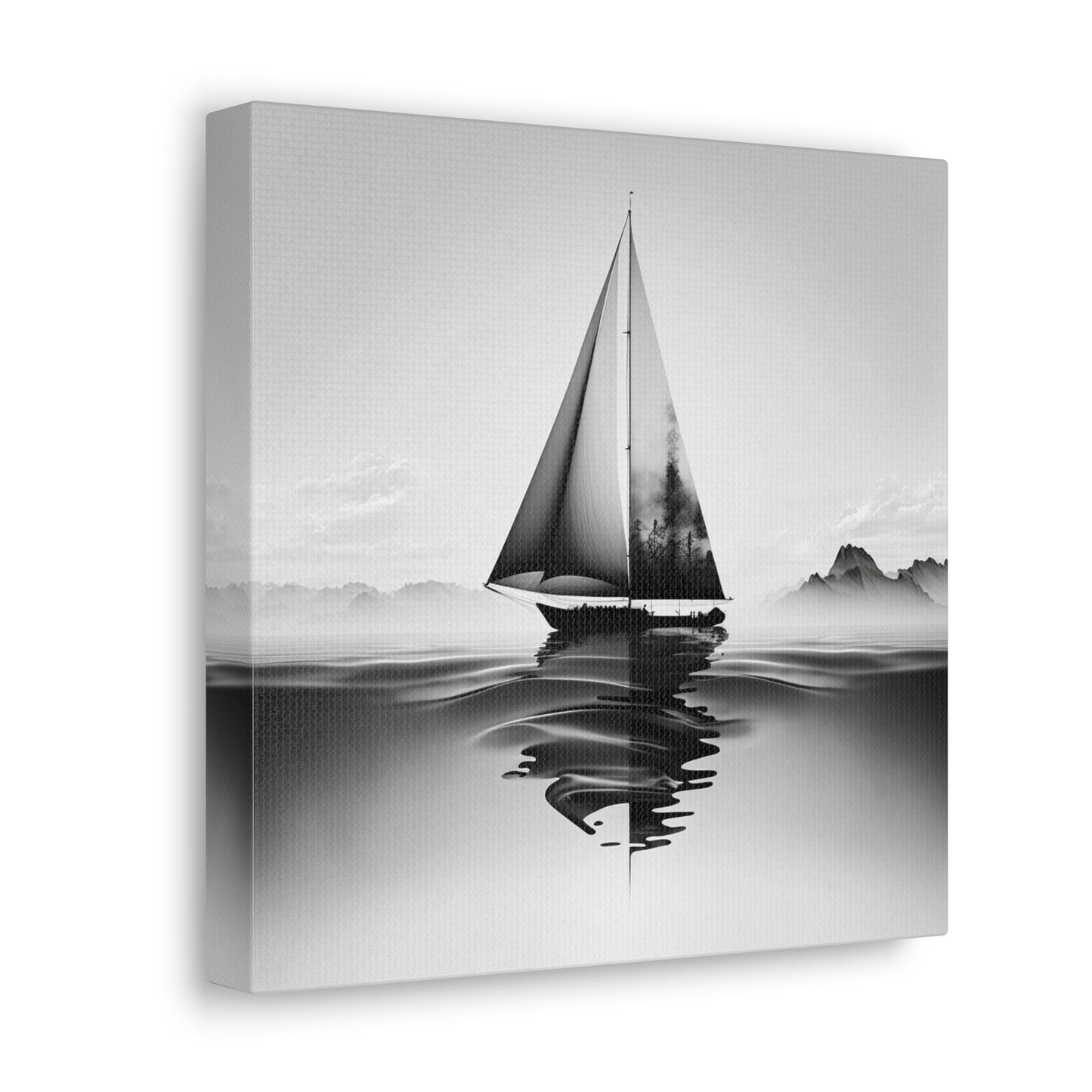 Black and white Sailboat 3