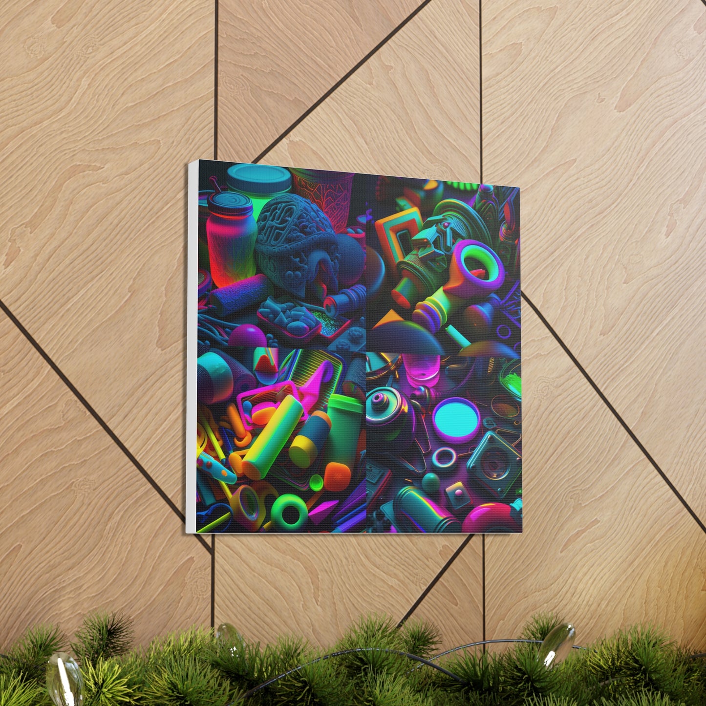 Canvas Gallery Wraps Neon Glow
