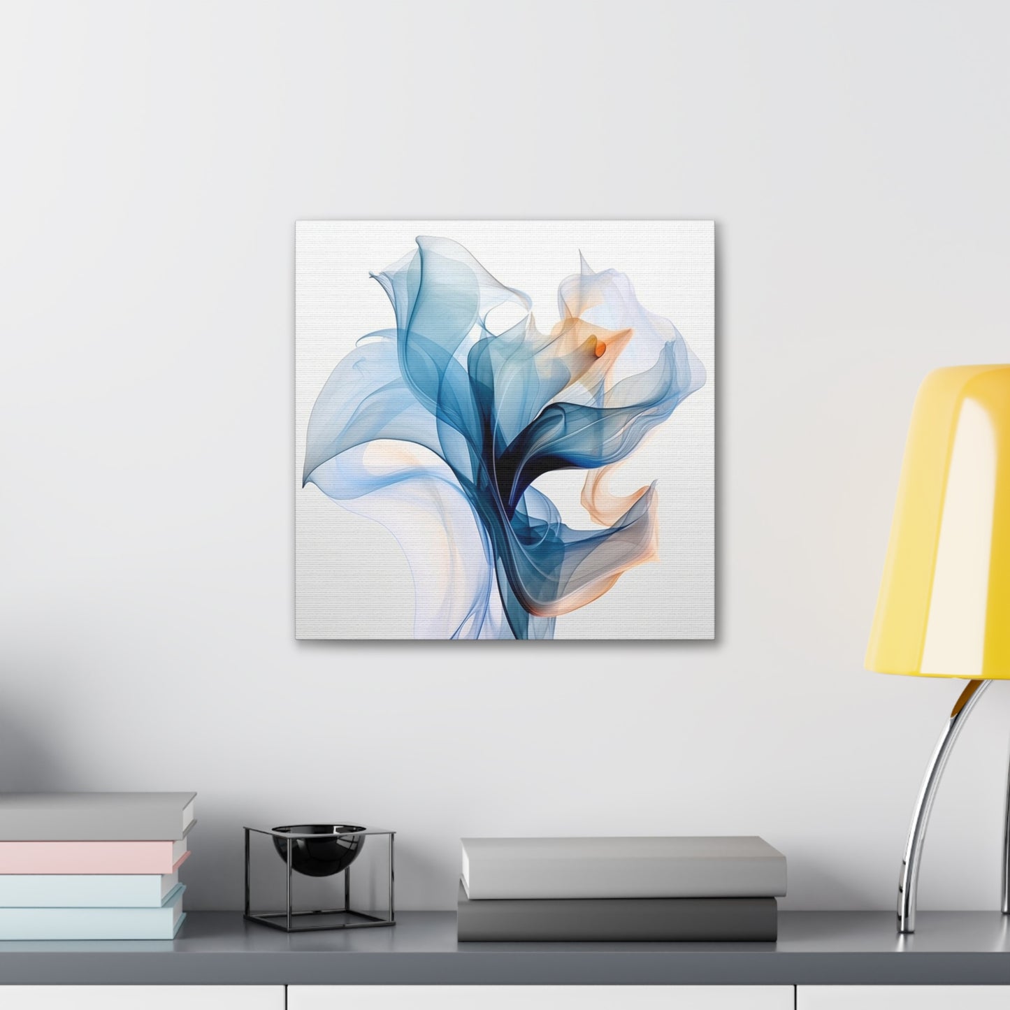 Canvas Gallery Wraps Blue Tluip Abstract 3